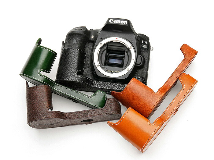 TP Original Canon EOS 90D 専用 オープナブルタイプ 本革 ボディケース 底面開閉 (電池, SDカード交換可)|イーサン恵