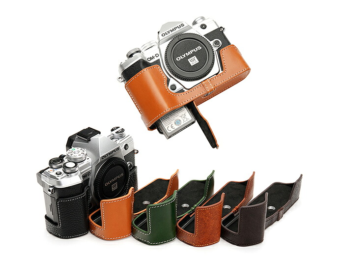 TP Original Olympus EM5 Mark III 専用 ブル手合い 本革 上半身容れもの 根もと開閉 (独居室, SD歌留多取り替えっこ可)