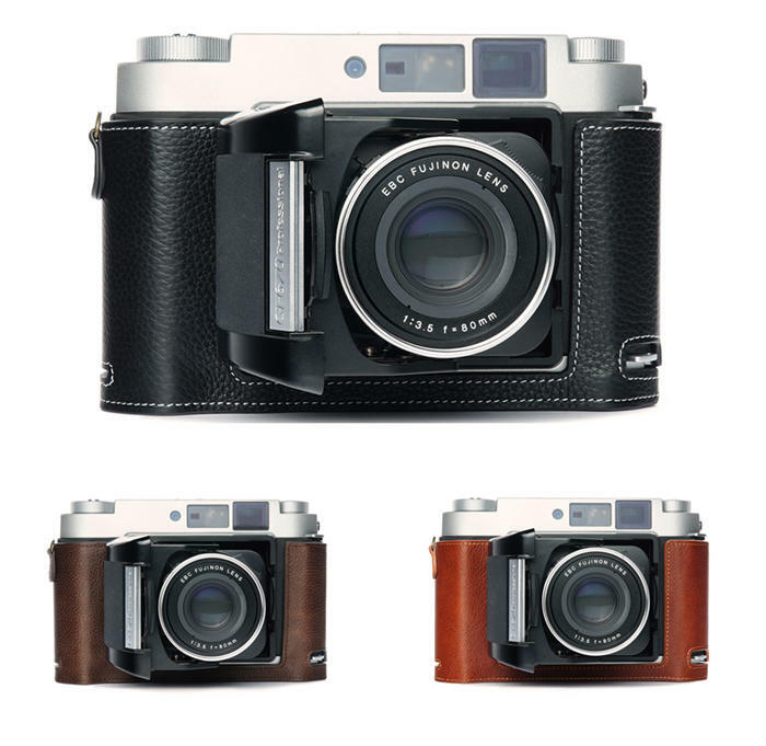 TP Original Fujifilm GF670 GF670W Voigtlander Bessa III 667 667W 専用 ブル手合い 本革 上半身容れもの