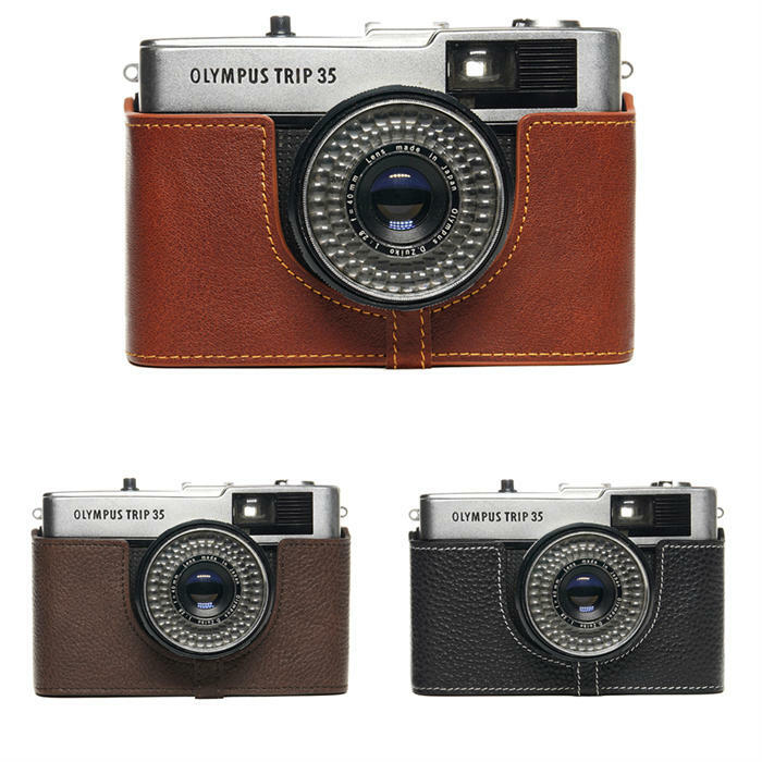 TP Original Olympus Trip35 専用 ブル手合い 本革 上半身容れもの