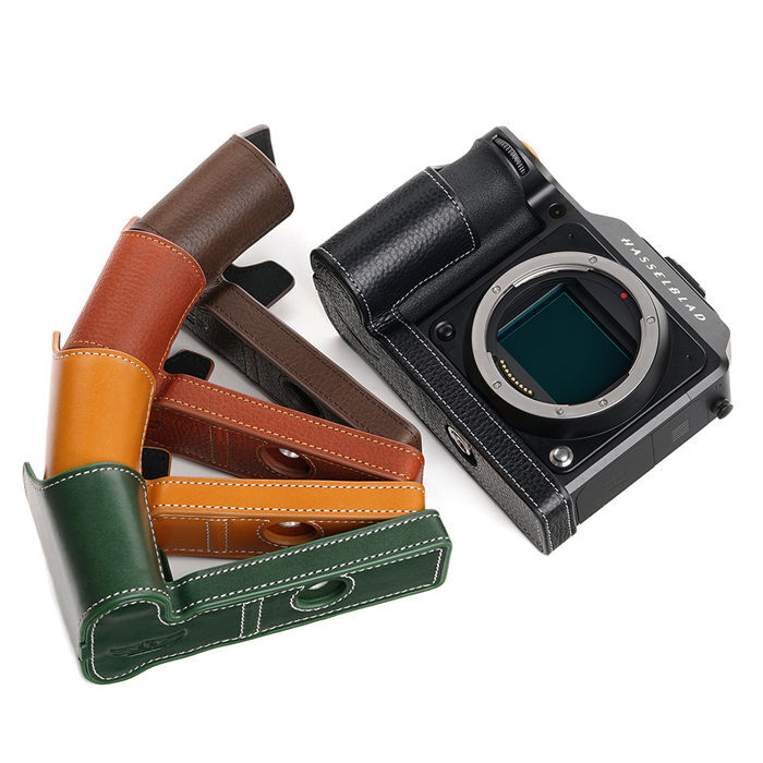 TP Original Hasselblad X2D 100c 専用 オープナブルタイプ 本革 ボディケース 互換 電池交換便利 底面開閉|イーサン恵
