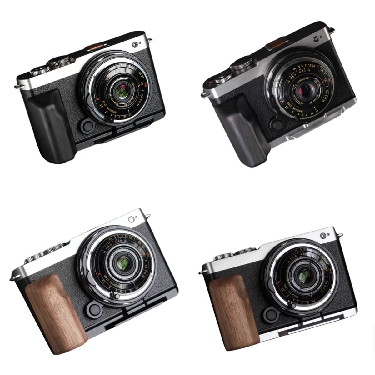 Panasonic S9 専用 カメラウッドグリップ 高級檀木材 木製ハンドル メタルベース L型グリップ ハンドメイド カメラケージ 電池交換可能｜イーサン恵