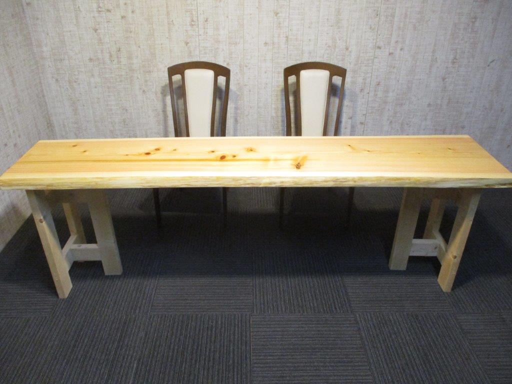楽天市場】# 610□ 檜 ヒノキ 一枚板 ダイニングテーブル ローテーブル