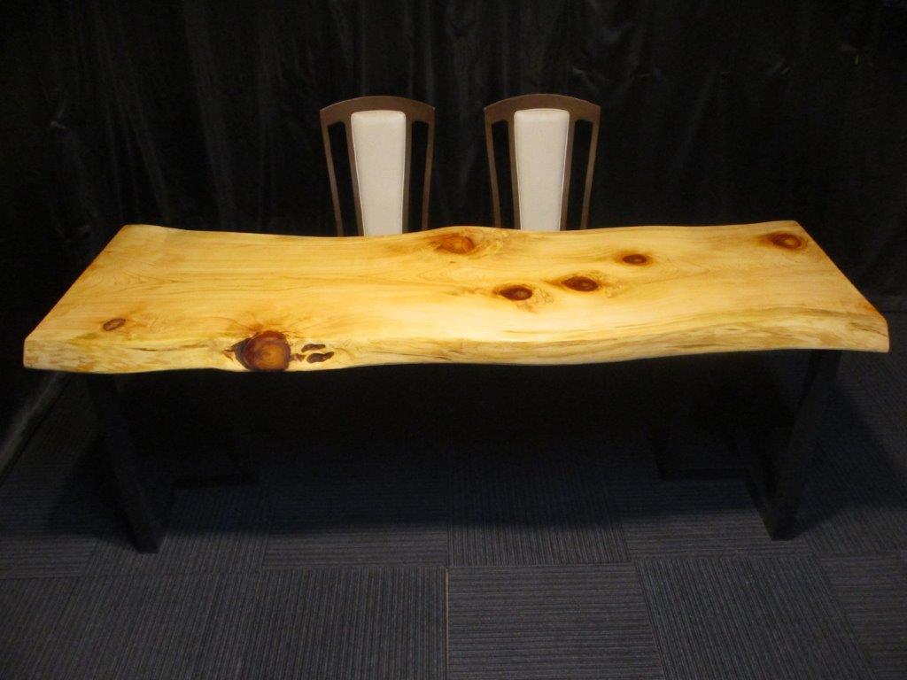 楽天市場】# 347□ 檜 ヒノキ 一枚板 ダイニングテーブル ロー