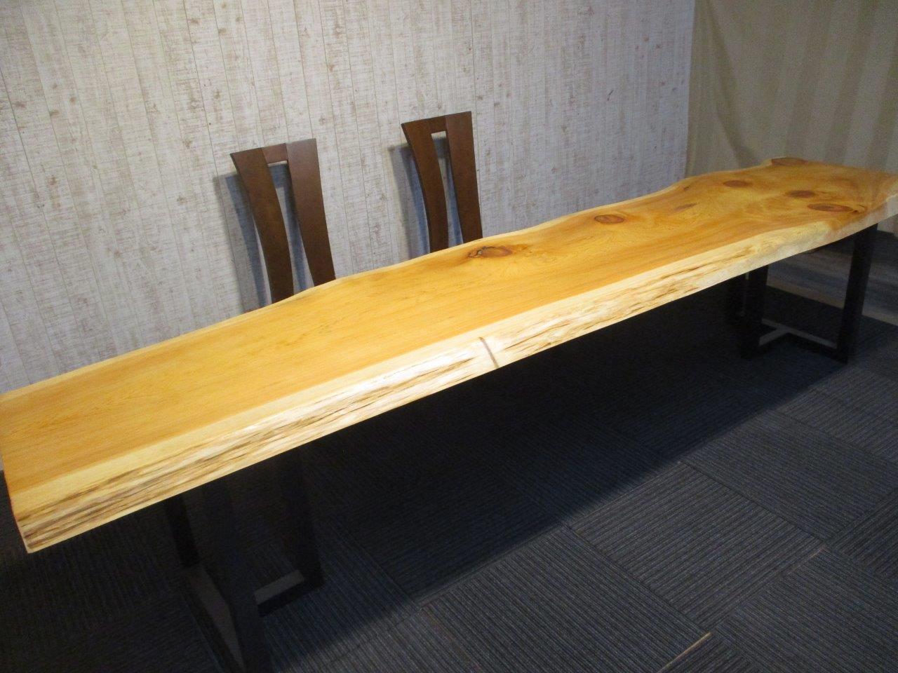 楽天市場】# 1249□ 檜 ヒノキ 長さ218.5～220cm 一枚板 ダイニング 