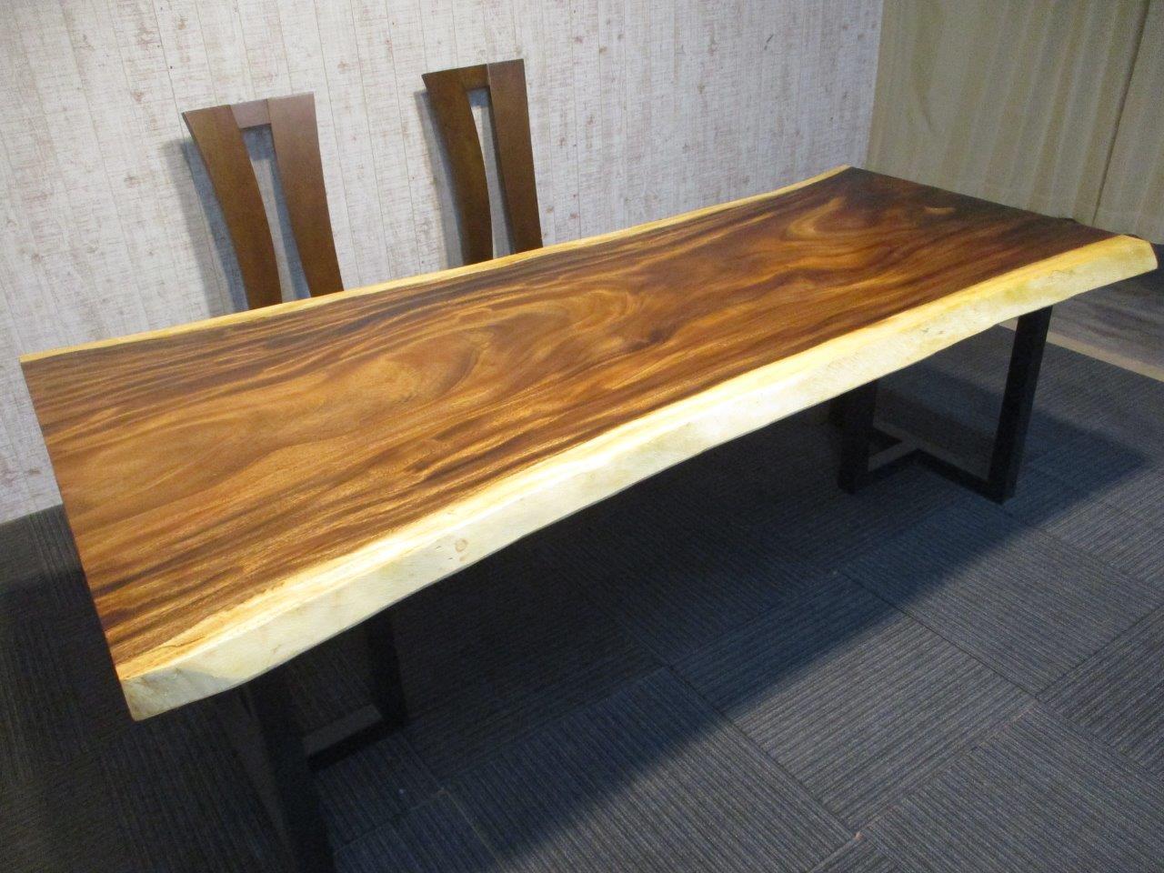 # 1314■　専用　モンキーポッド　テーブル　　ローテーブル　座卓　一枚板 モンキーポッド一枚板 座卓テーブル｜兵庫県加古郡