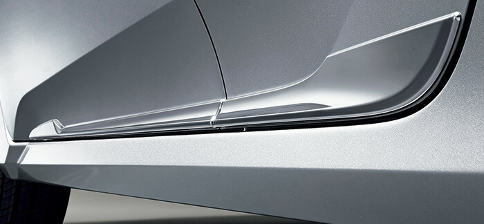 シビック ドアロアガーニッシュ（オレンジ／フロント・リア用左右4枚セット） ホンダ純正部品 FK7 FC1 パーツ オプション シビック テールゲートガーニッシュ ドアロアガーニッシュ