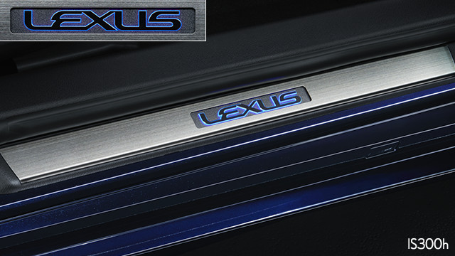 LEXUS【レクサス】IS【アイエス】 スカッフイルミネーション(フロント用2枚) ASE30 AVE30 AVE35 GSE31 純正 用品 部品 ﾊﾟｰﾂ ｱｸｾｻﾘ ｵﾌﾟｼｮﾝ 【宅配便 中サイズ】