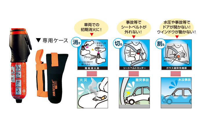MITSUBISHI【ﾐﾂﾋﾞｼ】ECLIPSE CROSS【ｴｸﾘﾌﾟｽ ｸﾛｽ】 消棒RESCUE GK1W 純正 用品 部品 ﾊﾟｰﾂ ｱｸｾｻﾘ ｵﾌﾟｼｮﾝ 【宅配便 小サイズ】