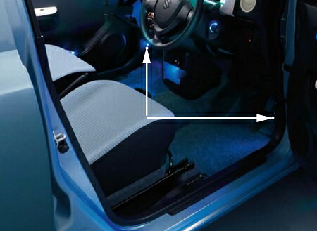 SUZUKI【スズキ】純正部品ALTO【アルト】フロアイルミネーションセット カー用品 車用品 部品 ﾊﾟｰﾂ ｱｸｾｻﾘ ｵﾌﾟｼｮﾝ 【宅配便 小サイズ】｜イスコウェブ