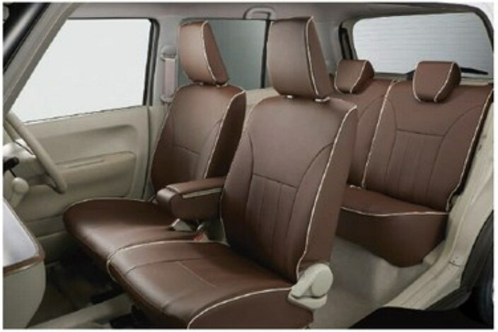 SUZUKI【ｽｽﾞｷ】純正用品 LAPIN【ﾗﾊﾟﾝ】革調シートカバー１台分（フロント・リヤ）セット カー用品 車用品 部品 ﾊﾟｰﾂ ｱｸｾｻﾘ ｵﾌﾟｼｮﾝ 【宅配便のみ】｜イスコウェブ