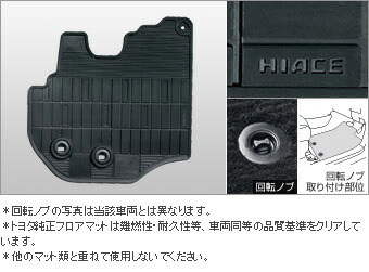TOYOTA【ﾄﾖﾀ】HIACE【ﾊｲｴｰｽ】200系 4型 フロアマットスタンダードタイプ（2列シート） KDH200 TRH200 車用品 部品 ﾊﾟｰﾂ ｱｸｾｻﾘ ｵﾌﾟｼｮﾝ ﾊﾟｰﾂ08210-26A18-C0 【宅配便 大サイズ】
