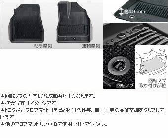 TOYOTA【トヨタ】AQUA【アクア】10系後期 スノー・レジャー用マット縁高・フロント NHP10後期 純正 用品 部品 ﾊﾟｰﾂ ｱｸｾｻﾘ ｵﾌﾟｼｮﾝ 08210-52581-C0 【宅配便 大サイズ】