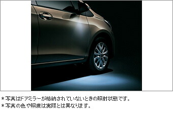 TOYOTA【トヨタ】Vitz【ヴィッツ】130系中期 ウェルカムライト運転席側のみ KSP130 NSP130 NCP130 純正 用品 部品 ﾊﾟｰﾂ ｱｸｾｻﾘ ｵﾌﾟｼｮﾝ 08526-52182 【宅配便 小サイズ】