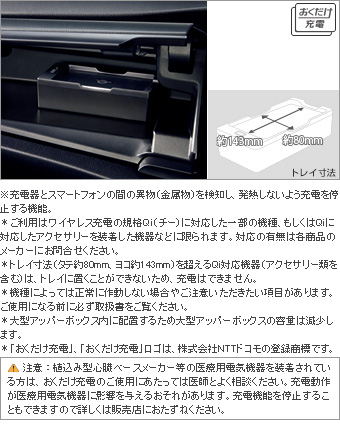 TOYOTA【ﾄﾖﾀ】COROLLA AXIO【ｶﾛｰﾗｱｸｼｵ】160系後期 おくだけ充電 NRE160 NZE161 NKE165 純正 用品 部品 ﾊﾟｰﾂ ｱｸｾｻﾘ ｵﾌﾟｼｮﾝ 08676-48030 【宅配便 小サイズ】