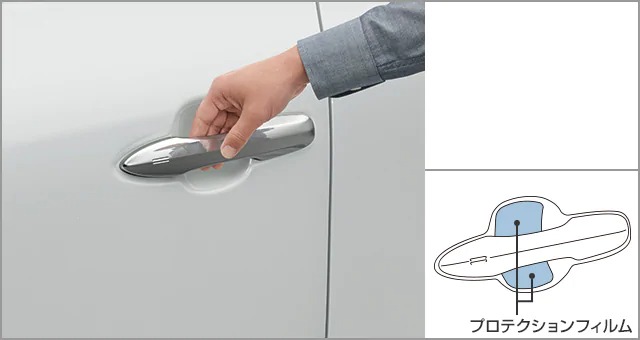 TOYOTA【ﾄﾖﾀ】HARRIER【ﾊﾘｱｰ】80系 プロテクションフィルム ドアハンドル カー用品 車用品 部品 パーツ アクセサリ オプション 【宅配便 小サイズ】