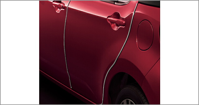 TOYOTA【ﾄﾖﾀ】PASSO【ﾊﾟｯｿ】700系 ドアエッジプロテクター（メッキ調） M700 純正 用品 部品 ﾊﾟｰﾂ ｱｸｾｻﾘ ｵﾌﾟｼｮﾝ 08174-B1010 【宅配便 中サイズ】