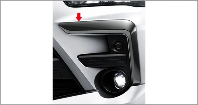 TOYOTA【ﾄﾖﾀ】RAIZE【ﾗｲｽﾞ】 フロントサイドガーニッシュ（ブラックメッキ） A200A A210A 純正 用品 部品 ﾊﾟｰﾂ ｱｸｾｻﾘ ｵﾌﾟｼｮﾝ 【宅配便 大サイズ】