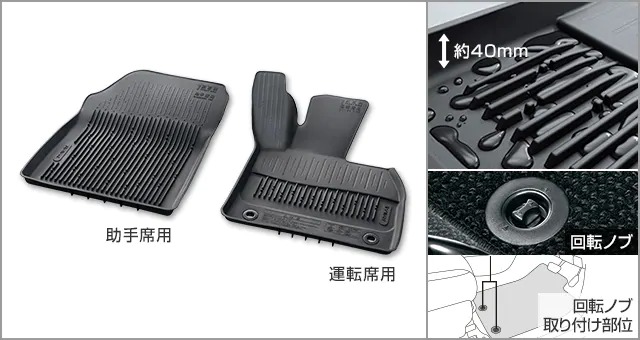 TOYOTA【ﾄﾖﾀ】RAV4【ﾗﾌﾞ4 ﾗｳﾞ4】50系 スノー・レジャー用マット 縁高・フロント 純正 用品 ｱｸｾｻﾘ ｵﾌﾟｼｮﾝ 【宅配便 大サイズ】