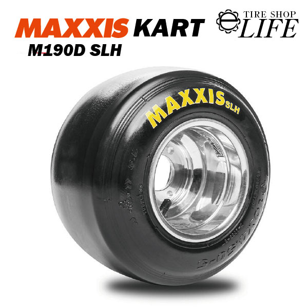 【2本セット】MAXXIS マキシス M190D SLH 11&times;6.00-5 2PR カート用 KART TIRE カートタイヤ 11x6-5 リア用 イエローレタリング【2018年製】｜タイヤショップ　e-life