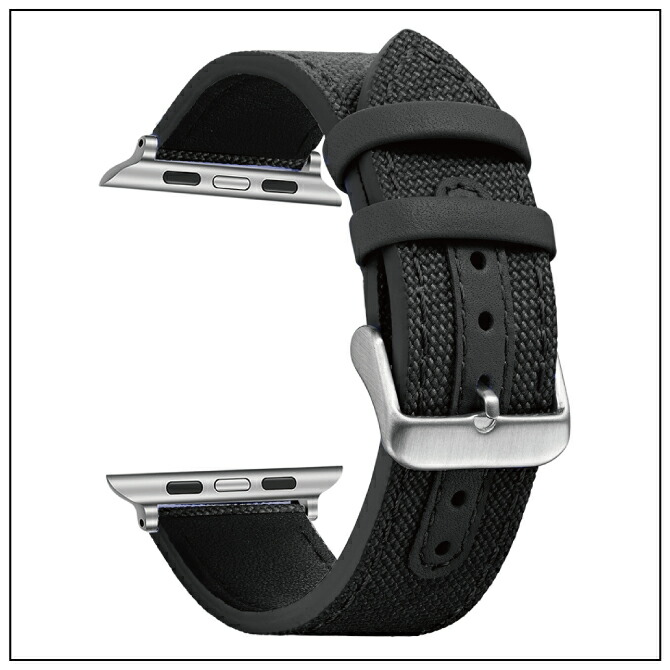 【楽天市場】Apple Watch アップルウォッチ Naylon with leather comb belt ナイロン with レザー