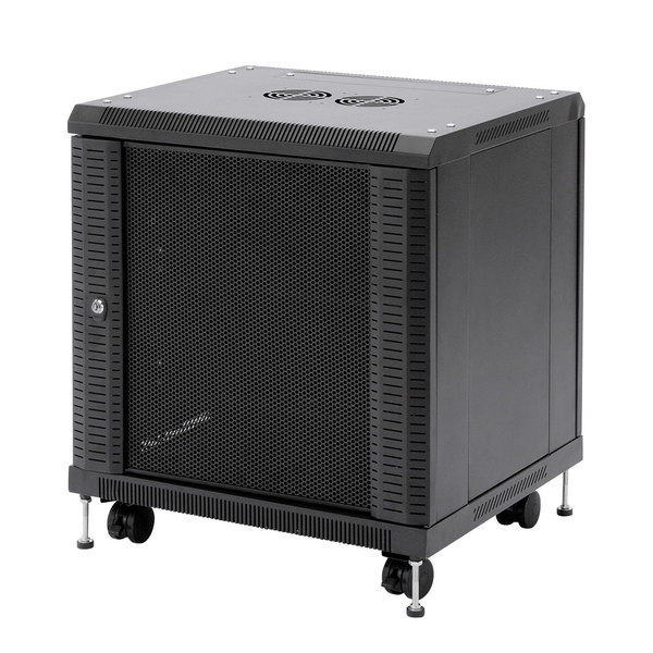 【送料無料】 SANWA SUPPLY（サンワサプライ） 19インチマウントボックス（11U） CP-SVCBOX2 小型機器 収納 セキュリティ対策 便利 コンパクト 19インチボックス ハブ HDD バックパネル 鍵 全面メッシュパネル 放熱性 棚板 標準装備 ユニバーサルピッチ ケージナット対応