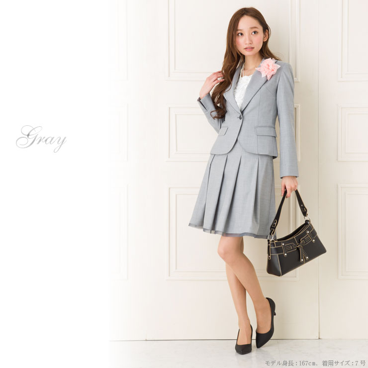 スーツ レディース スーツ Sale40 5号 17号 日本製生地 ビジネス シャークスキン裾オーガンジースカートスーツ St おしゃれ フォーマル 卒業式 スーツ ママ おしゃれ オフィス ビジネス 入学式 ママスーツ 入園式 結婚式 母 ママ 春 夏 秋 冬 メール