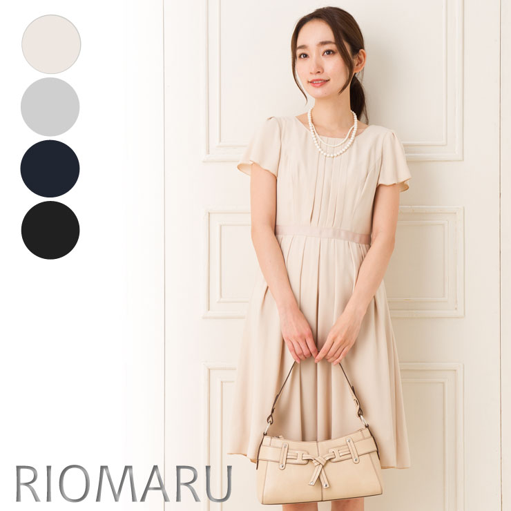 楽天市場 ワンピース フォーマル レディース メール便 送料無料12 5 17号 アムンゼン タック ミディアム 丈 キャップスリーブ ワンピース エコ包装 Op オフィス 入学式 入園式 卒業式 卒園式 七五三 お受験 結婚式 母 ママ 春 夏 秋 冬 きれいめ 大きい