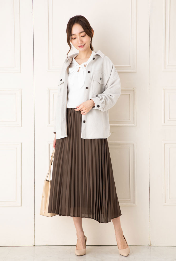 楽天市場 スカート ボトムス レディース 春夏秋 メール便 送料無料12 Ginger5月号掲載 M L シフォン ジョーゼットアコーディオン ロング 丈 プリーツスカート ウエストゴム エコ包装 Sk フォーマル オフィス カジュアル 入学式 入園 卒業 母 ママ 春 夏