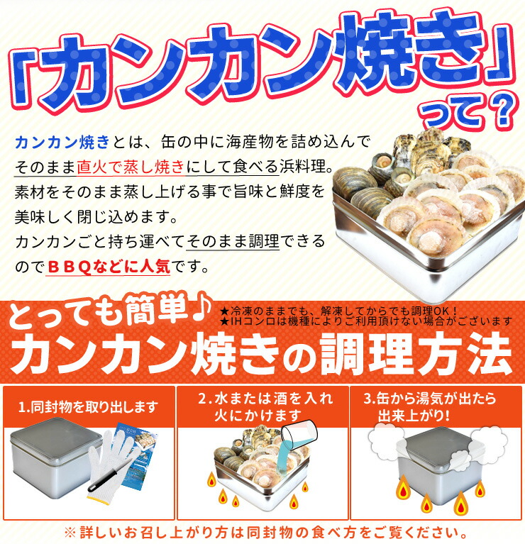 市場 貝の海宝焼 牡蠣４個 冷凍便配送 冷凍貝セット ほたて片貝１０個 さざえ２個 牡蠣ナイフ ホンビノス貝２個