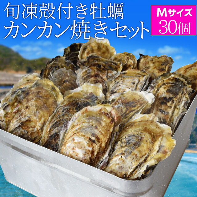 市場 牡蠣 広島県産 サイズ不定貫 カンカン焼き 冷凍 カキ 約2.5kg 片手用軍手 約25〜30個 4〜5人前 セット 殻付き