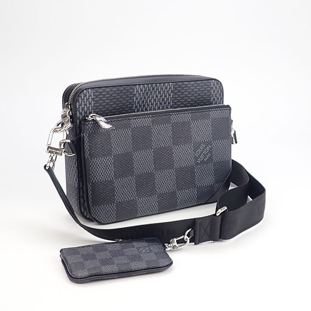 超人気の 辛口評価 Nランク Louis Vuitton ルイヴィトン ダミエ グラフィット トリオ メッセンジャー ショルダーバッグ N 楽天1位 Www Cpafluid Eu