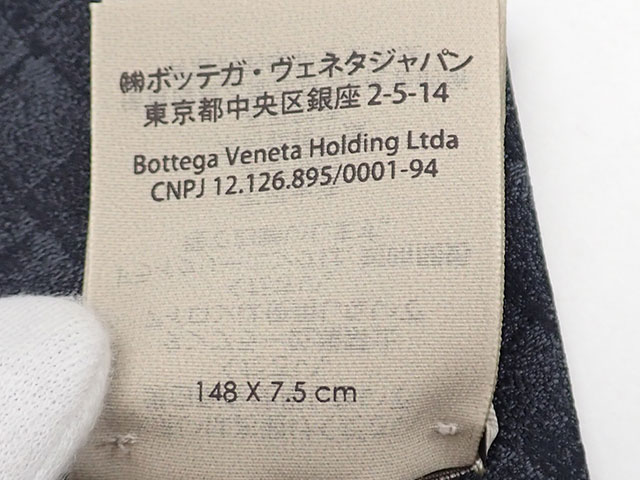 気質アップ 辛口評価 Aランク Bottega Veneta ボッテガヴェネタ イントレチャート柄 ネクタイ 3254 シルク100 ブラック 肌触りがいい Www Garspelle Com