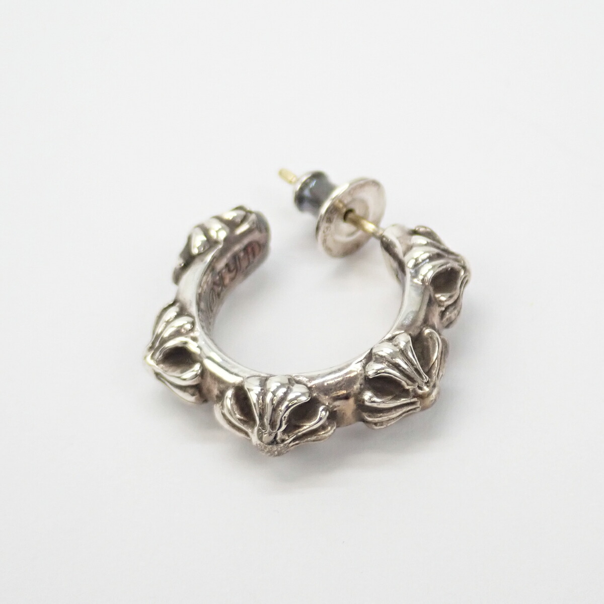 中古 辛口評価 Bランク Chrome Hearts クロムハーツ K14yg Ag925 タイニー フープ ピアス Lojascarrossel Com Br