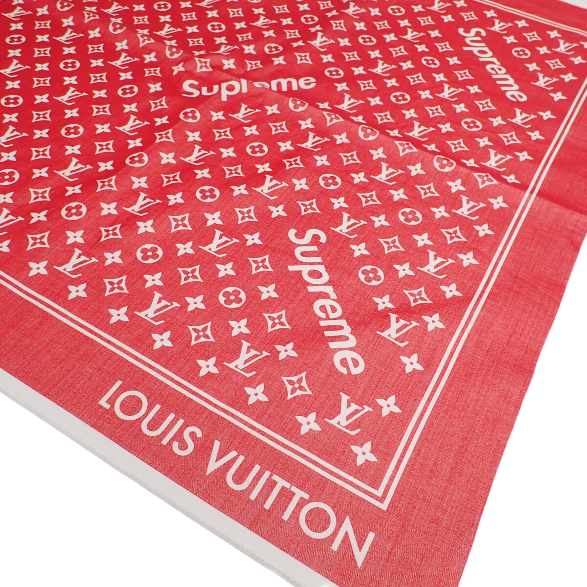 LOUIS VUITTON ルイヴィトン コットン100％ シュプリームコラボ レッド