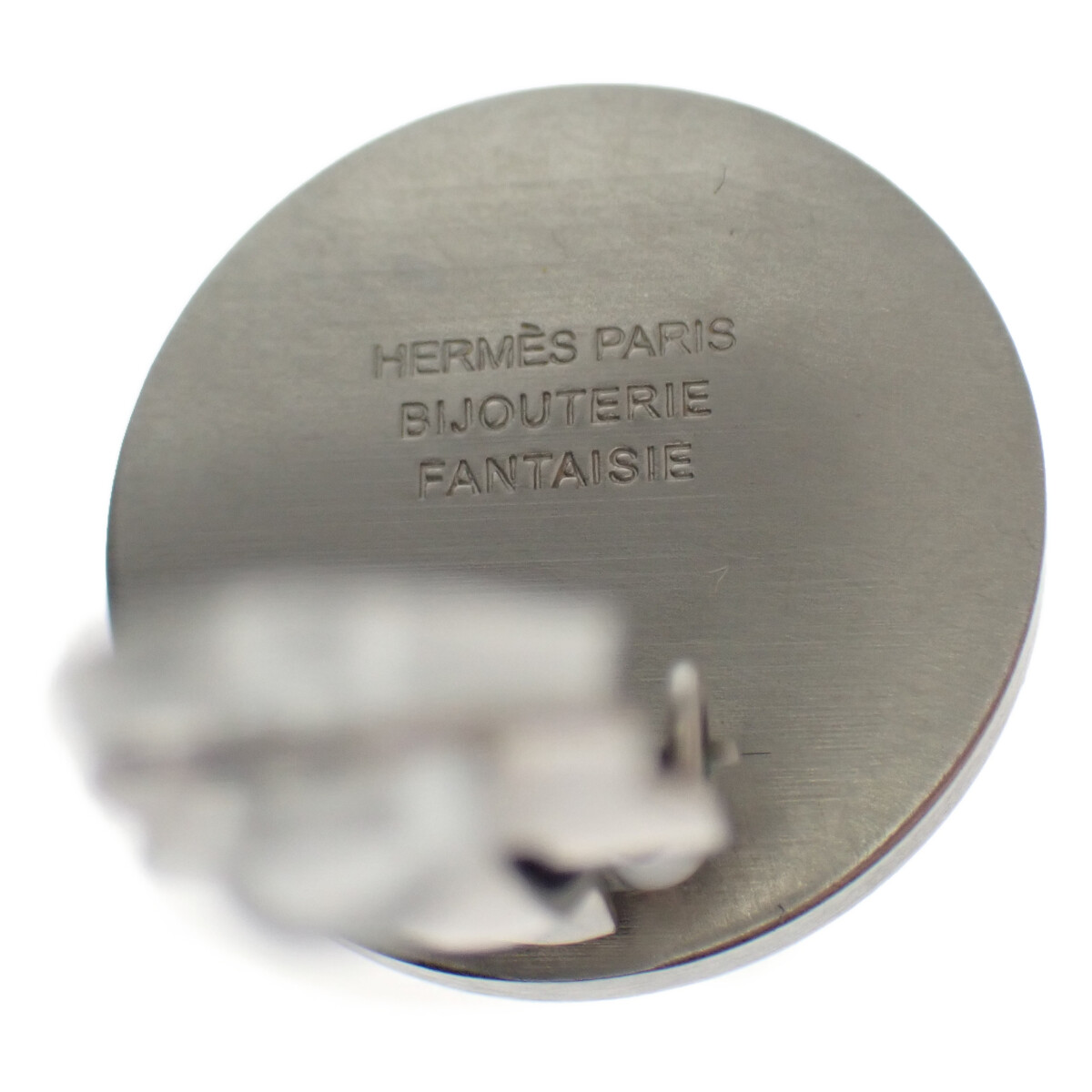 HERMES エルメス セリエ シェル イヤリング シルバー レディース