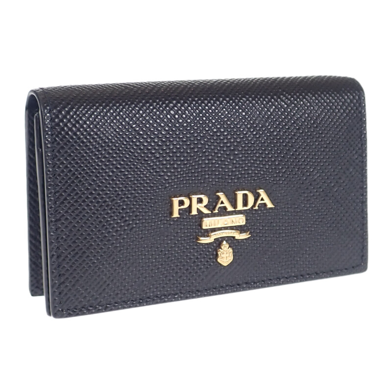 PRADA 名刺入れ カードケース ゴールド金具 サフィアーノ ネイビー 楽天市場】プラダ カードケース 名刺入れ メタルロゴ