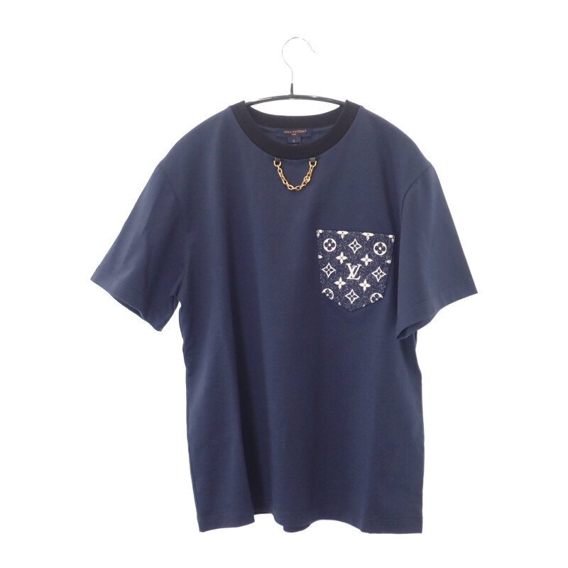 HERMES - 【中古】エルメス HERMES インターロック マキシTシャツ H4E4628DLA3 半袖Ｔシャツ コットン ブラック 38 レディース【SAランク】 HERMES - 【中古】エルメス HERMES インターロック マキシT