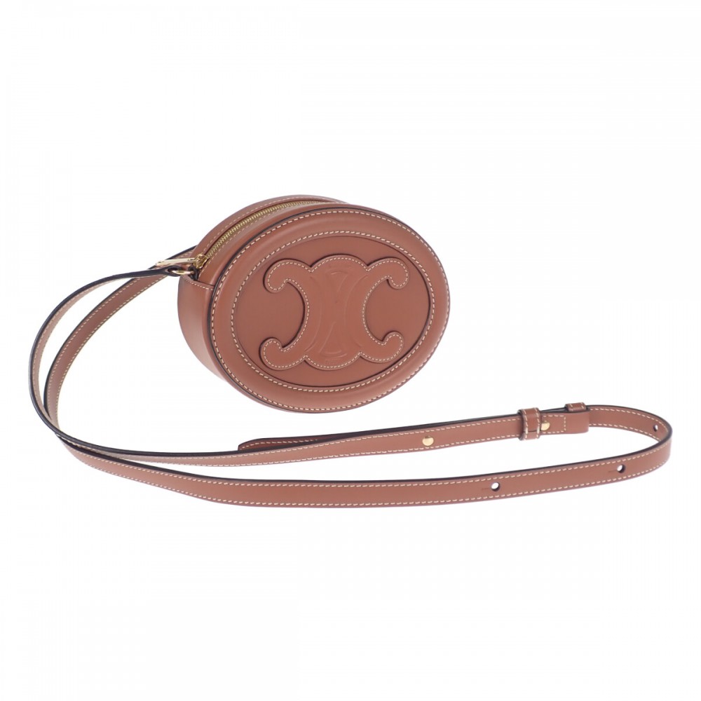 CELINE クロス ボディ　トリオンフ　オーバルパース　トレンチ　美品 f-03894_1.jpg