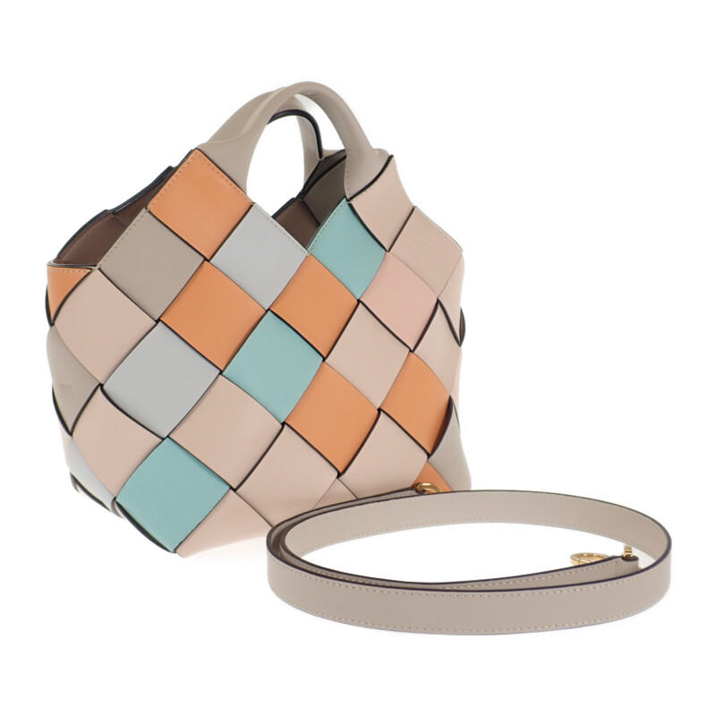 楽天市場】LOEWE ロエベ ウーブン バスケットバッグ スモール カーフ