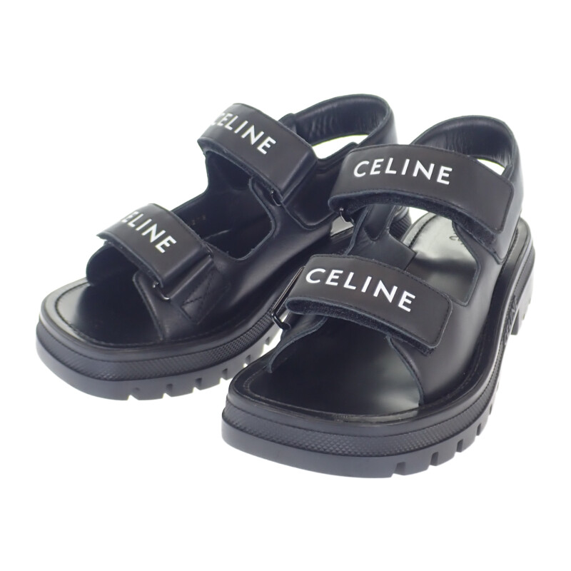 楽天市場】CELINE セリーヌ サンダル LEO STRAPPY レオ