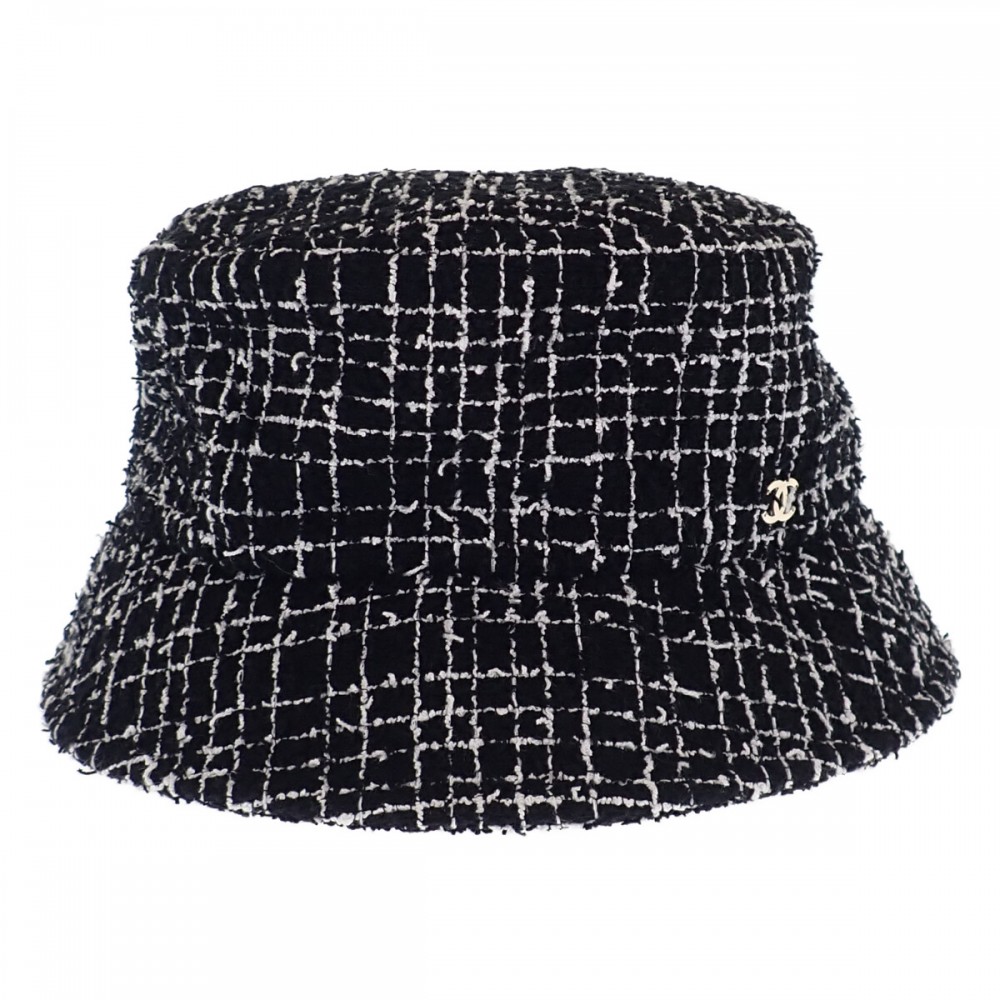 クラシックなブラック♡【CHANEL】ハット かわいい♡】CHANEL 帽子 バケットハット クロシェハット