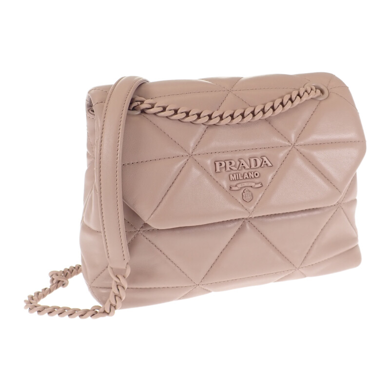 ◆PRADA◆プラダ ソフトサウンド ショルダーバッグスモール PRADA チャーム付 ソフトサウンド スモール レザー ショルダー
