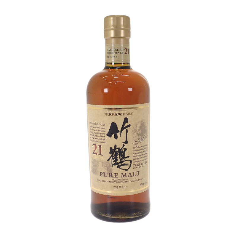 NIKKA ニッカ 竹鶴21年 ピュアモルト お酒 アルコール 700ml 43% ウイスキー ギフト 未開封【中古】【Sランク】｜詳細画像
