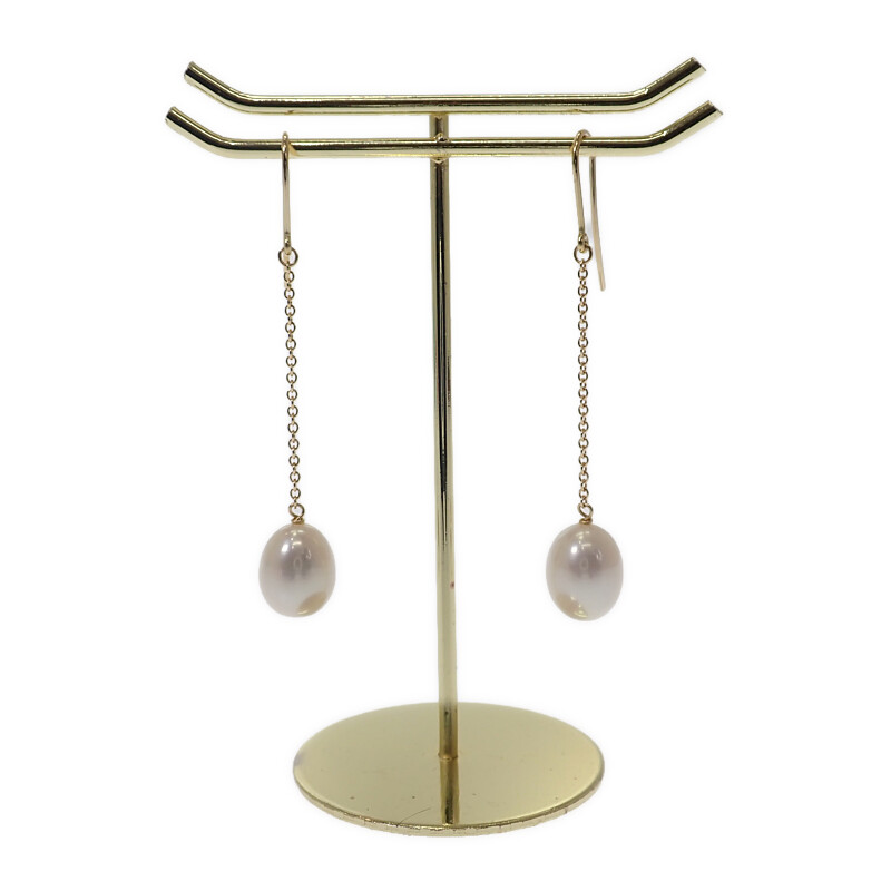 ◆Tiffany & Co. バイザヤード　パール　ピアス 750 ティファニー TIFFANY＆CO バイザヤードパールチェーンピアス