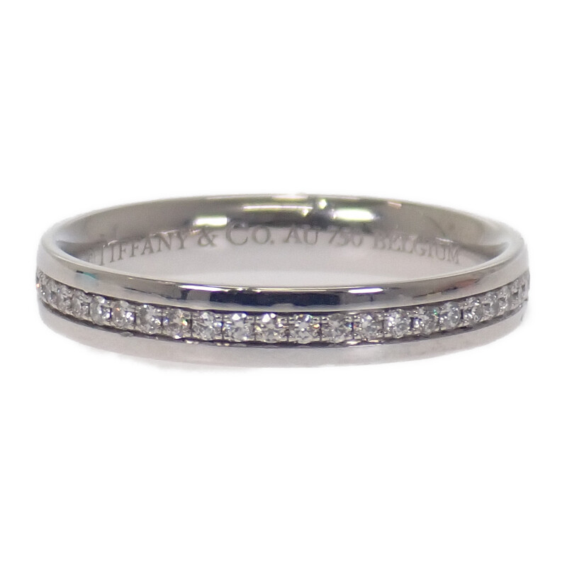 ティファニー豪華二連エタニテイ！1ct ダイヤモンド K18 WG リング TIFFANY & CO. 【ティファニー】K18WGダイヤモンドリング (No