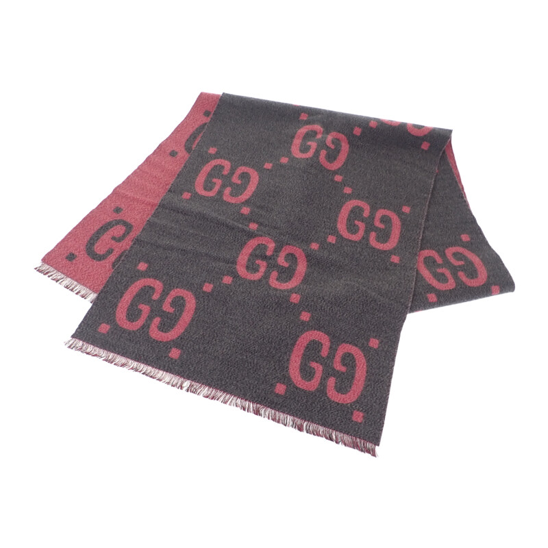 GUCCI GGウールラメジャカードスカーフ　マフラー 楽天市場】【新品同様】グッチ【GUCCI】GGウール ラメ ジャカード