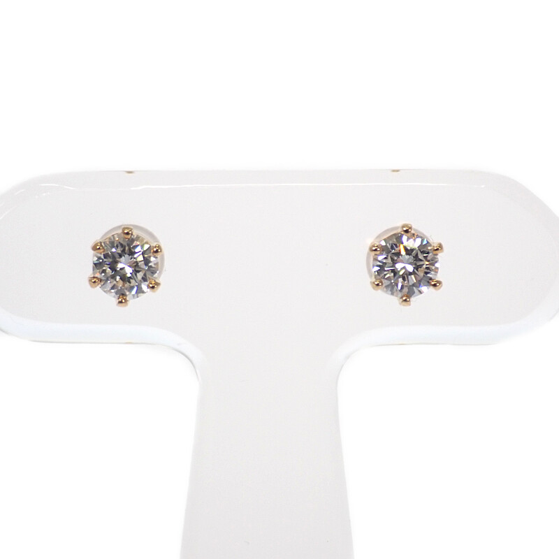 デザインジュエリー スタッドピアス ピアス K18イエローゴールド 18金 ダイヤモンド レディース アクセサリー【中古】【Aランク】｜ISEYA ONLINE 店