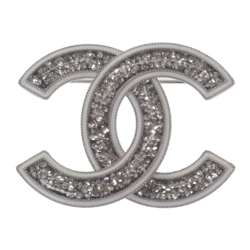 CHANEL ブローチ　シルバー　なっち 楽天市場】シャネル CHANEL ブローチ ココマーク シルバーx