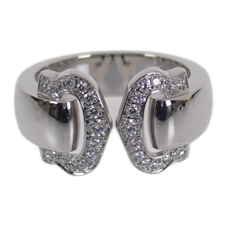 楽天市場】カルティエ 2C ブークルセ K18WG ホワイトゴールド リング